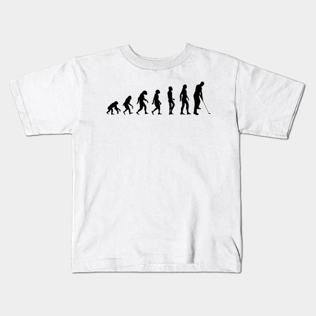 Golf Evolution Kids T-Shirt by Sham